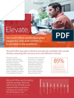 Elevate.: Microsoft Office Certification Gives People The Skills and Confidence To Succeed in The Workforce