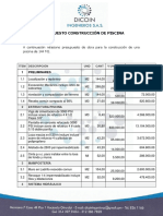 Presupuesto de Piscina PDF
