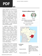 Minas Gerais – Estado brasileiro.