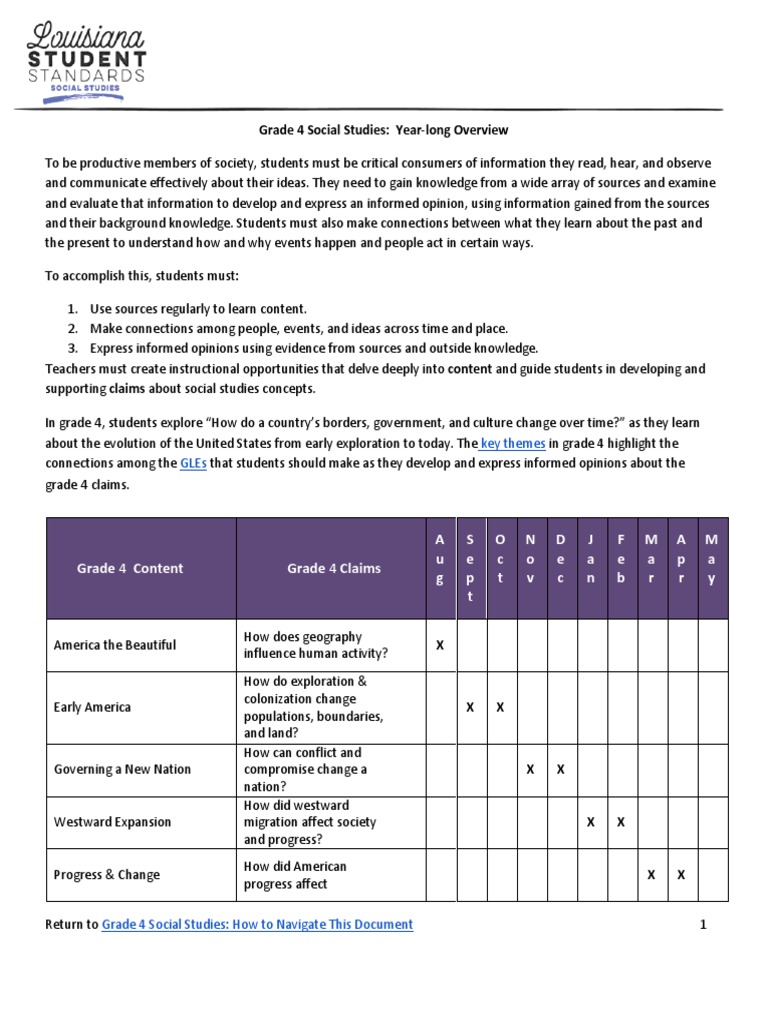 socialstudiessamplescopeandsequenceupdatedgrade4pdf Map