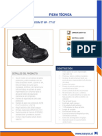 FICHA TECNICA CALZADO DE SEGURIDAD Botín Skechers Ledom ST WP 77147