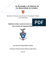 Validação de Duas Escalas de Stresse Ocupacional PSP PDF