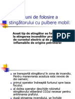 Instructiuni de Folosire A Stingatorului Cu Pulbere Mobil