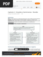 Capítulo 4 - Emoções e Sentimentos - Revisão _ Passei Direto Pg1