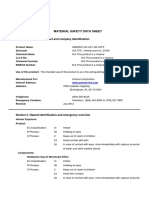 Material Safety Data Sheet: Section 1. Chemical Product and Company Identification