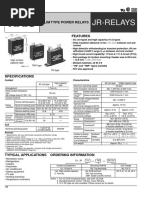 Jr-Relays: Slim Type Power Relays