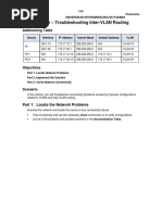 Lab 5.3.2.4 Troubleshooting Inter-VLAN Routing