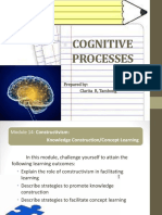 Cognitive Processes: Prepared By: Clarita R, Tambong