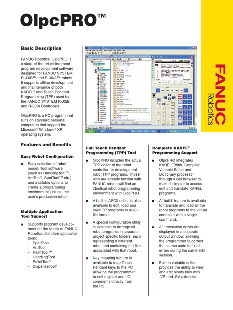 Fanuc Software Olpcpro Microsoft Windows Computer Program