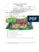 Prueba de Ciencias Naturales Tercero