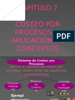 Costeo por procesos II: aplicación de conceptos