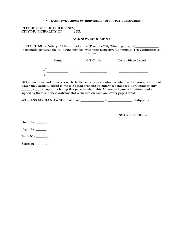 Sample Legal Forms PDF Notary Public Affidavit