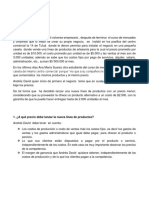 Caso Fijación de Precio de Un Producto-Preguntas para Analisis.