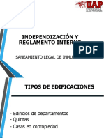 Independizacion y Reglamento Iterno de Saneamiento L.I.