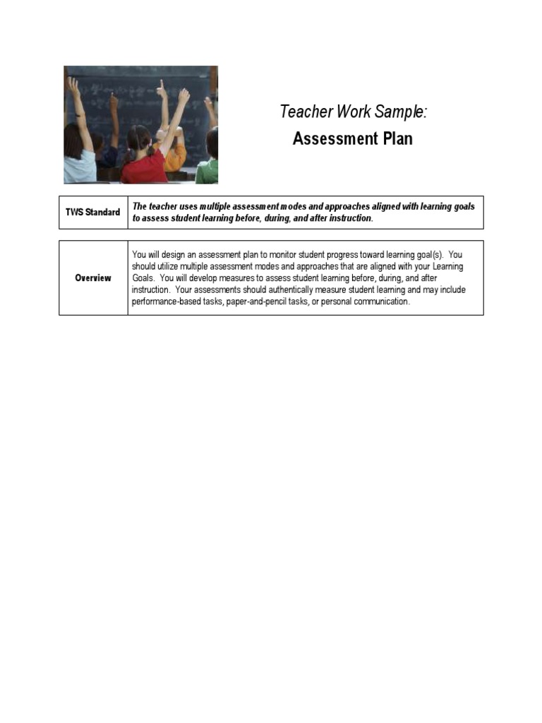 Assessment Plan Pdf Pdf Educational Assessment Rubric Academic