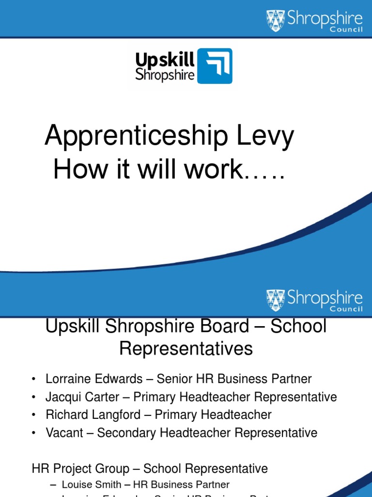 Understanding the Apprenticeship Levy for Schools | PDF ...