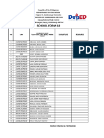 School Form 10: Department of Education Division of Zamboanga Del Sur