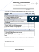 Lista de Cotejo para Evaluar El Taller