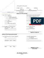 Application For Leave-Teaching