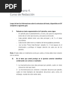 Tarea de Curso de Redaccion