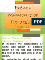 French Manicure or Tip Design: Variation No. 2
