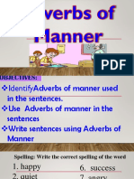 Adverbs of Manner Lesson