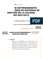 Auditor Lider IRCA ISO 9001.2015