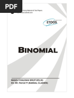 Binomial Theorem, Exponential & Logarithmic Series-249 PDF