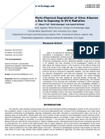 Investigation On The Photochemical Degradation of Silver Albumen Photographs Due To Exposing To Uva Radiation