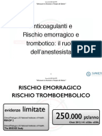  Anticoagulanti e Rischio Emorragico e Trombotico