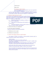 3) Difference B/W Fixed Datum & Relative Datum?: 1) Where Do We Specify The Unit? 2) What Are The Entities of UG?