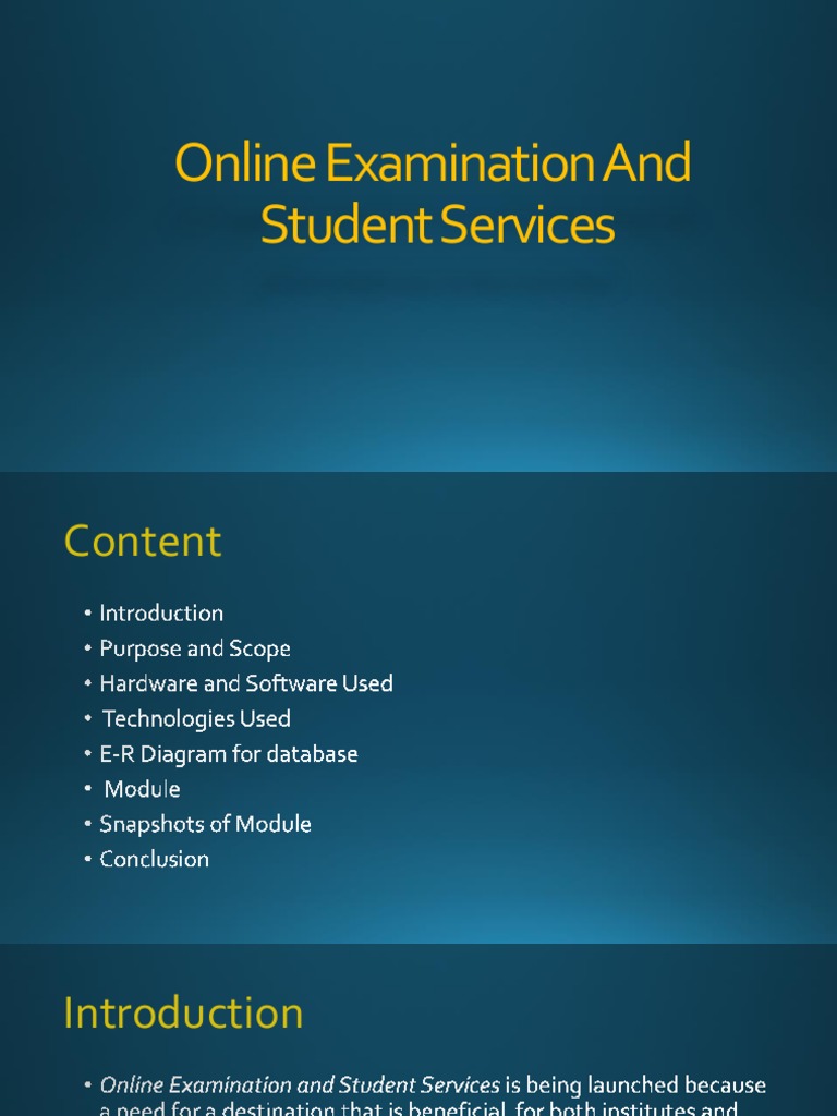 Online Exam System for Students & Institutes | PDF