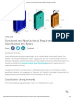 Functional and Non-Functional Requirements - Specification and Types