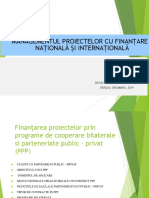 Finan - Area Proiectelor Prin Programe de Cooperare Bilaterale Si Parteneriate Public - Privat