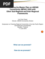 Promoting The Master Plan On ASEAN Connectivity (MPAC) 2025 With Other Sub-Regional and Inter-Regional Frameworks