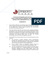 Law Society of Hong Kong Submission Over Extradition Bill