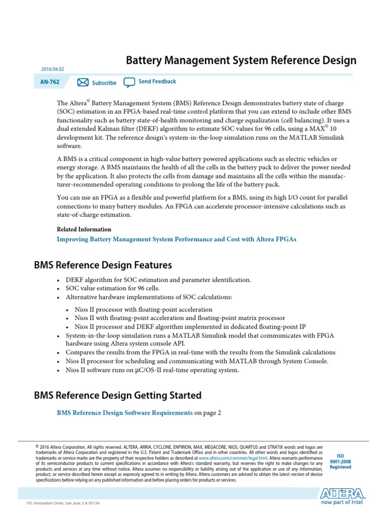 Altera BMS Reference Design | PDF | Field Programmable Gate Array ...