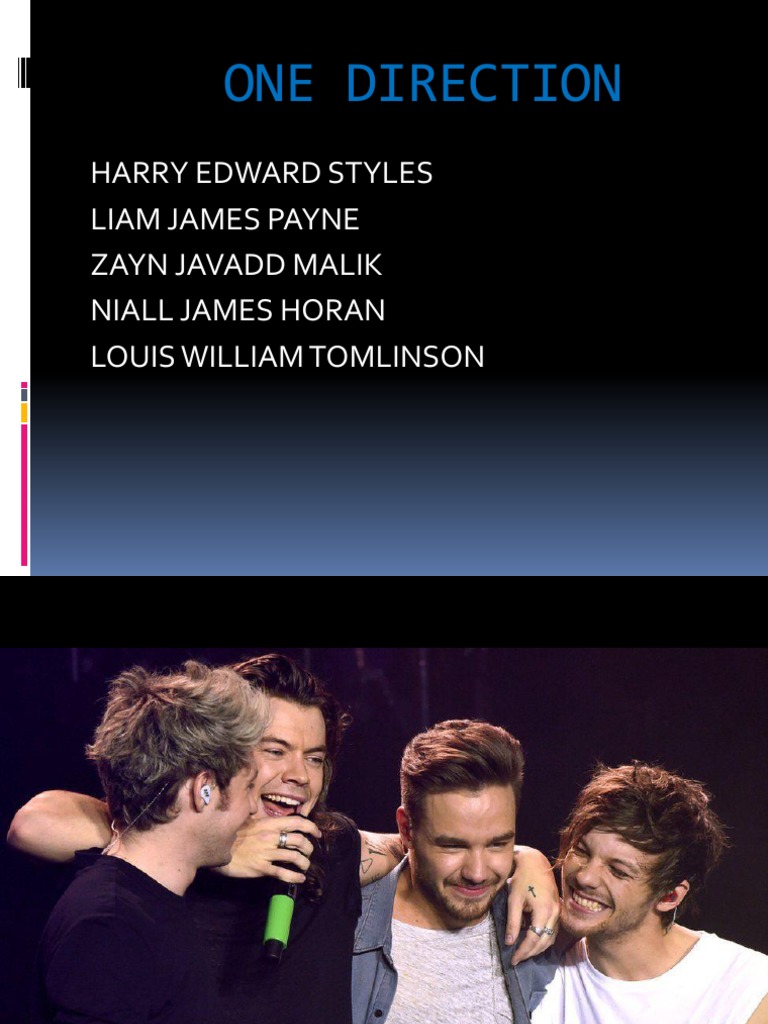 One Direction: Harry Edward Styles Liam James Payne Zayn Javadd Malik ...