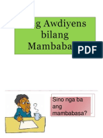 Ang Awdiyens Bilang Mambabasa