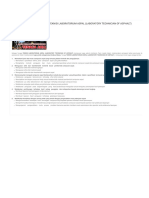 Uraian Dan Tanggung Jawab Teknisi Laboratorium Aspal (Laboratory Technician of Asphalt) - Uraian Teknis PDF