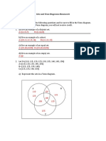 Sets and Venn Diagrams Homework