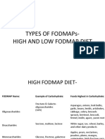 Types of Fodmaps-High and Low Fodmap Diet