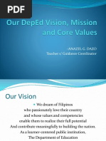 DepEd Vision, Mission and Core Values