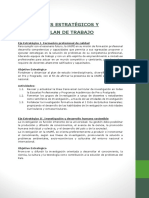 Ejes estratégicos y plan de trabajo UNIFÉ para formación, investigación e internacionalización