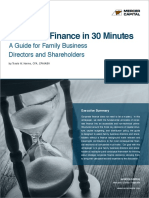Corporate Finance in 30 Minutes: A Guide For Family Business Directors and Shareholders