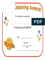 Good Listener Award