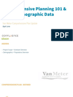 Van Meter Comprehensive Planning 101 & Initial Demographic Data