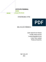 Relatório 4 - Dilatação Térmica