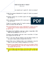 Equação Do 1º Grau - Exercicio