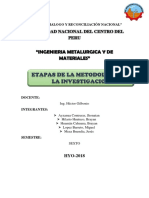 Etapas de La Metodologia de La Investigacion